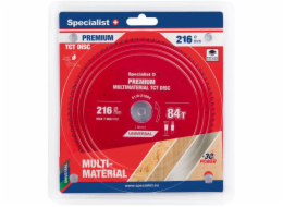 Specialist+ Řezný kotouč 216x84Tx30mm, Multimateriál PREMIUM, SPECIALIST+