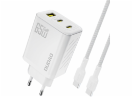 Dudao A29C 65W GaN nabíječka do zásuvky + USB-C kabel - bílá