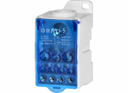 Orno Rozvodný blok 400A, vstupní svorka 1x185mm2, výstupní svorky 4x10 a 5x16 a 2x35mm2, pohodlná montáž na DIN lištu