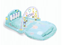 Bounn Dětská podložka s přívěsky a modrým zvířecím klavírem