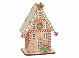 Fééric Lights and Christmas LED vánoční lucerna, perníková chaloupka, 15 cm