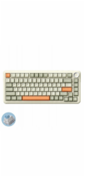 Ajazz Bezdrátová mechanická herní klávesnice AK820MAX - retro barva - spínač Flying Fish - 8000 mAh