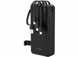 Dudao Powerbanka K11 Pro 20000mAh s integrovanými kabely, černá