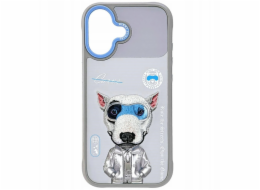 Nimmy Pouzdro Cool&Cute 2.0 s motivem psa pro iPhone 17 šedé