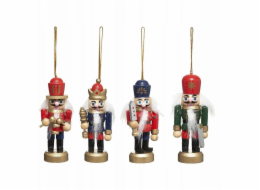 Atmosphera Sada vánočních ozdob, louskáček, 8 x 4 cm