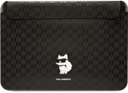 Karl Lagerfeld kabelka KLCS16SAKHPCK 16 černá safínová s monogramem Choupette