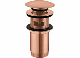 Omnires Click-clack sifon pro umyvadlový sifon, kartáčovaná měď