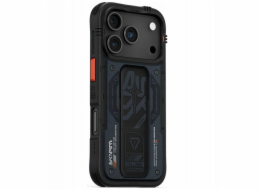 SKINARMA Pouzdro Aegis pro iPhone 17 Pro s magnetickým nabíjením a stojánkem, tmavě modré