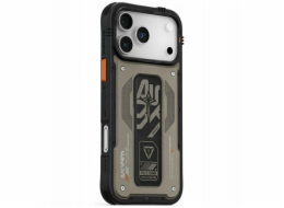 SKINARMA Pouzdro Aegis pro iPhone 17 Pro Max s magnetickým nabíjením a stojánkem, šedé