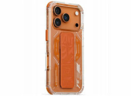 SKINARMA Pouzdro Helio pro iPhone 17 Pro s magnetickým nabíjením a stojánkem, oranžové
