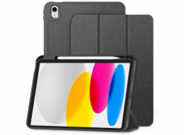4kom.pl Plátěné pouzdro Tech-Protect SmartCase Pen pro Apple iPad 10.9 2022 / 11 2025, tmavě šedé