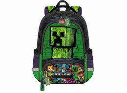 KIDS Školní batoh na výlet pro dítě Dětská škola / Minecraft 3D / Mc00050
