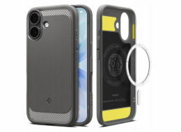 Spigen Pouzdro Rugged Armor Mag MagSafe pro Apple iPhone 17 šedé
