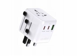 C2G Univerzální cestovní adaptér s USB-A a 2x USB-C