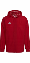 Adidas Pánská bunda Entrada 22 All Weather, červená, velikost L