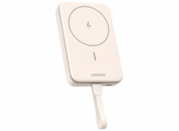 Ugreen PB760 PD 20W MagSafe 10000mAh magnetická powerbanka + USB-C kabel (béžová)