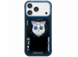 Nimmy Pouzdro Glasses Cool Cat MagSafe pro iPhone 17 Pro, černé a modré
