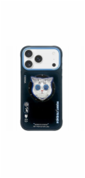 Nimmy Pouzdro Glasses Cool Cat MagSafe pro iPhone 17 Pro, černé a modré