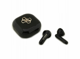 Guess TWS Sluchátka 4G Metal Logo Černá