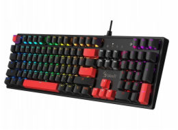 A4Tech Mechanická klávesnice BLOODY S520N Fire Black (BLMS RED Plus Switch)