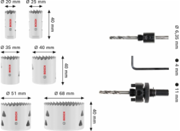 Bosch SADA PILY T MM B 9p SET