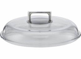 Rosle Poklička na hrnec 29,3 x 29,3 x 9,5 cm nerezová ocel/sklo stříbrná