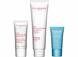 Clarins SADA CLARINS (ČISTICÍ GEL NA RUCE 100 ML + KRÉM NA RUCE 30 ML + HYDRA ESENCIÁLNÍ KRÉM 15 ML)