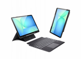 Dux Ducis Skládací pouzdro DK s bezdrátovou klávesnicí pro SAMSUNG Tab S10 FE Plus, černé