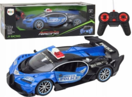 LeanToys RC policejní auto na dálkové ovládání v měřítku 1:12 modré