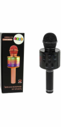 Lean Sport Bezdrátový mikrofon s USB reproduktorem a nahráváním karaoke, model WS-858, černý