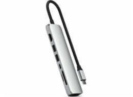 Satechi ST-P7SS USB Type-C Huby a koncentrátory 10000 Mbit/s Stříbrné