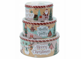 Home Styling Collection Formy na sušenky JOUJOU, 3 kovové nádoby různých velikostí