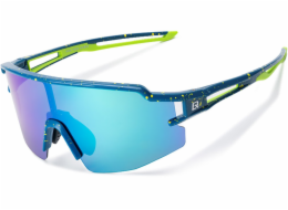 RockBros Polarizované cyklistické brýle s UV ochranou a korekční vložkou modré čočky - modré
