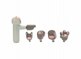 4smarts ACECOOL Mini masážní pistole Cat světle šedá