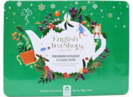 English Tea Shop Čajová sada Premium Holiday Collection v zelené plechovce s 36 čajovými sáčky
