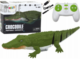 LeanToys Dálkově ovládaný vodní krokodýl plovoucí do vody s dálkovým ovládáním