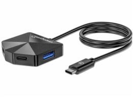 Manhattan 181150 Kabelová dokovací stanice USB 3.2 Gen 2 (3.1 Gen 2) Type-C Černá