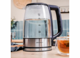 Cecotec Konvice | ThermoSense 340 Clear | Elektrická | 2200 W | 1,7 l | Sklo | Otočná základna o 360° | Čirá