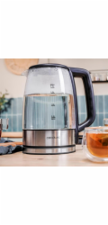 Cecotec Konvice | ThermoSense 340 Clear | Elektrická | 2200 W | 1,7 l | Sklo | Otočná základna o 360° | Čirá