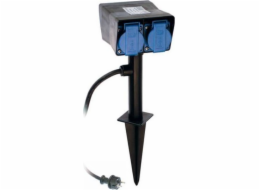 AS Schwabe Nástěnná lampa zahradní zásuvky s 2m kabelem