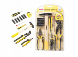 NoName 50dílná sada nářadí (šroubovák, bity, kleště, kladivo, kleště, metr, taška)