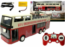 Lean Sport dvoupatrový autobus na dálkové ovládání na dálkové ovládání 2,4G 1:18