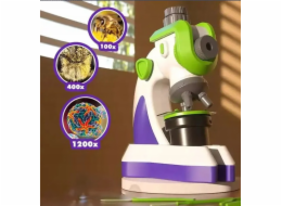 Bounn 2v1 fialový mikroskop + projektor