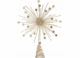 Atmosphera Zlatá hvězda na vánoční stromeček, 30 cm