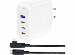 Acefast Nabíječka A37 PD 100W GaN síťová nabíječka, 4x USB, 100W (bílá)