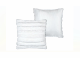 Selsey Dekorační polštář FLEECE s tlustými pruhy, 45 x 45 cm