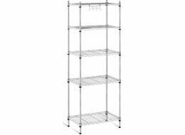 Royal Catering Drátěný úložný regál s prolamovanými otvory, šedý, 150x55x35cm, nosnost do 150 kg Drátěný úložný regál s prolamovanými otvory, šedý, 150x55x35cm, nosnost do 150 kg (10011227) - 1009674