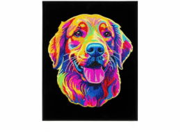 DIAMOND DOTZ - Dospělý zlatý retrívr v neonové barvě