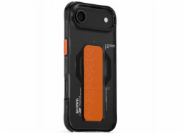 SKINARMA Pouzdro Haxa pro iPhone Air s magnetickým nabíjením a stojánkem, grafitové