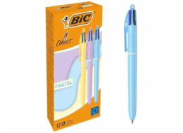 Bic Kuličkové pero 4 pastelové barvy (12 ks) BIC